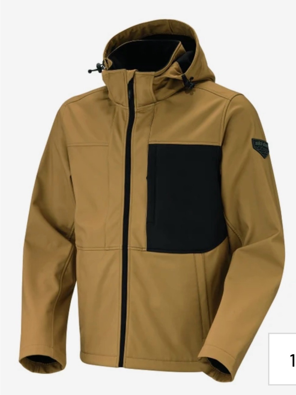 NWT SKI-DOO GEAR BY BOMBARDIE BRP Manteau Softshell Classic MEN Jacket Khaki 3XL